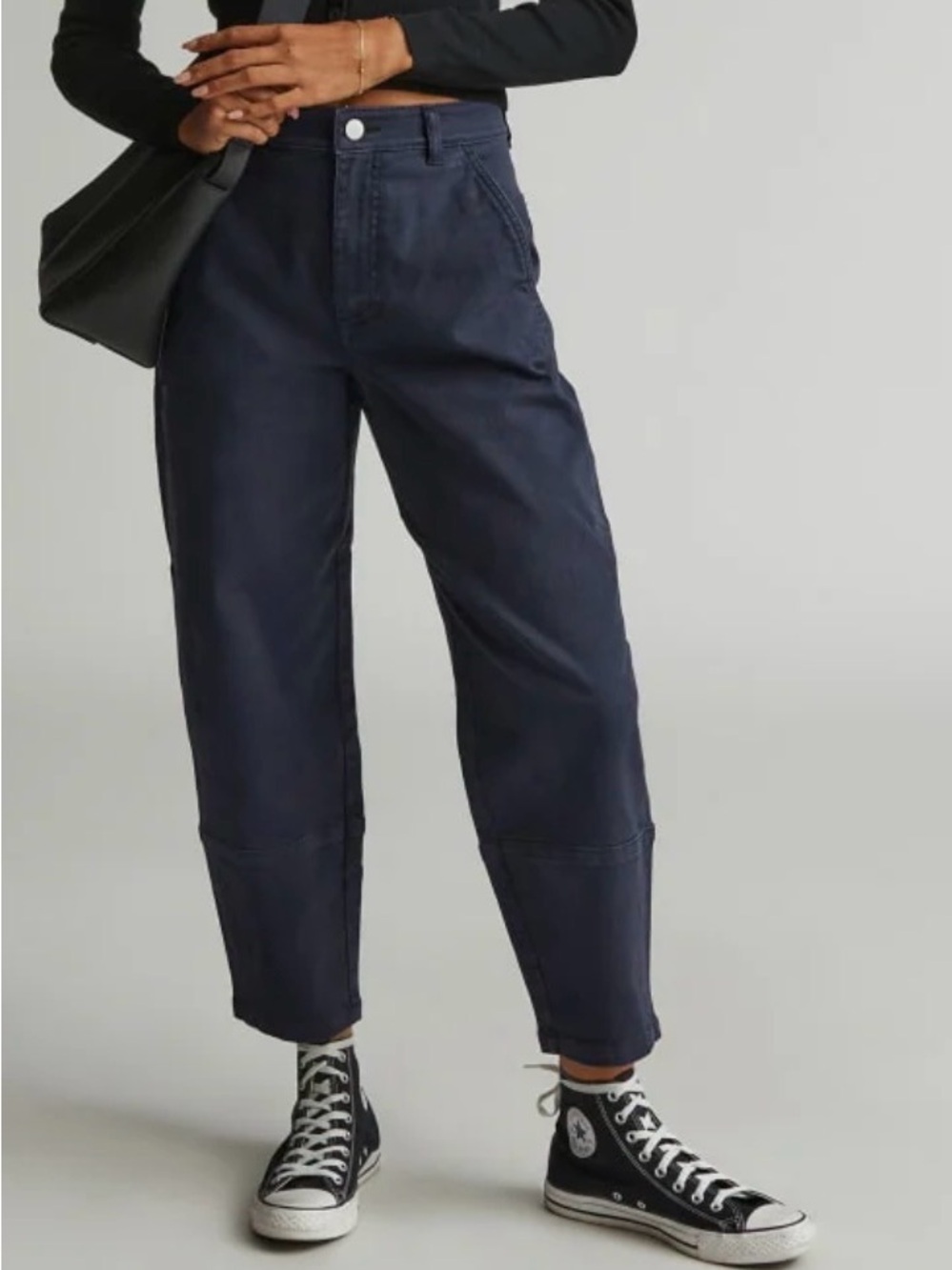 Everlane Utility Navy Barrel Pants